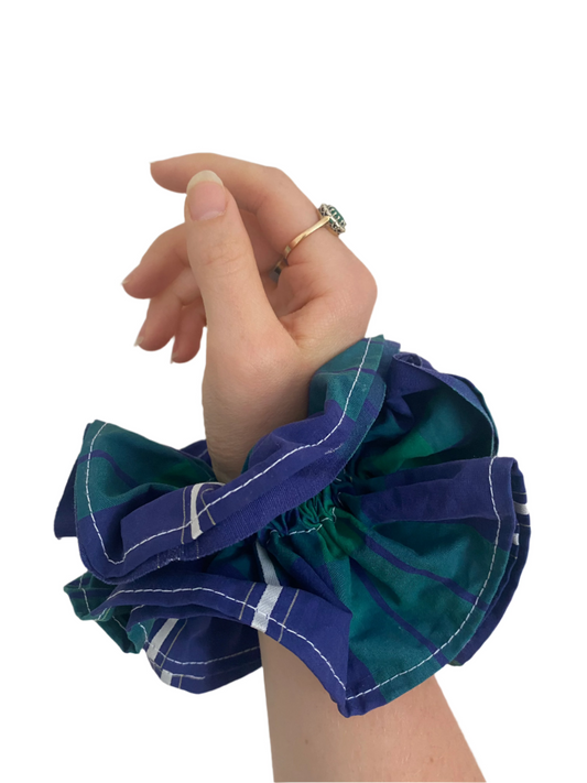 Tartan scrunchie