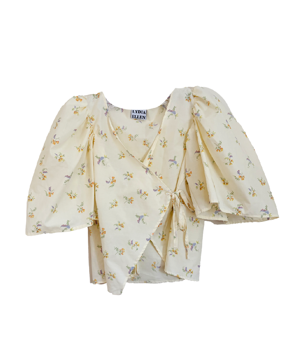 Irene Fitted Cross-Over Blouse