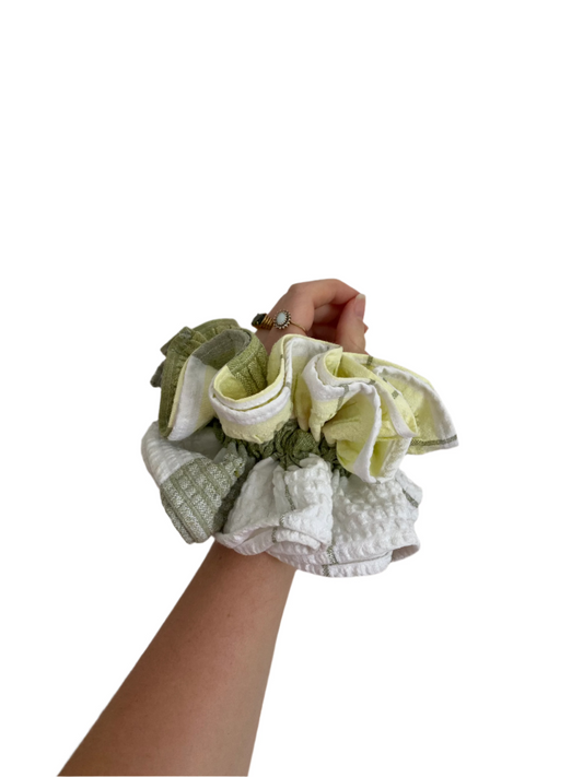 Check Printed Scrunchie