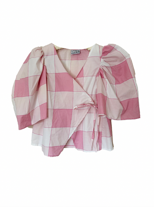 Poppy fitted cross over blouse