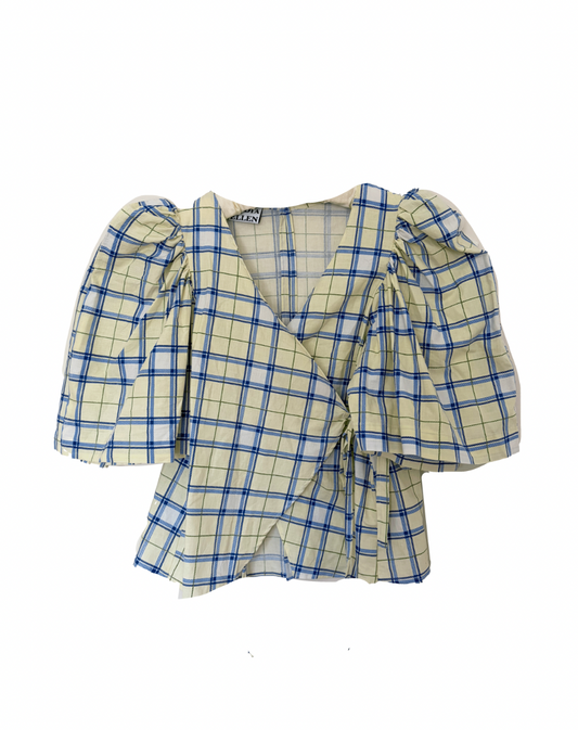 Sophie Fitted Cross-Over Blouse