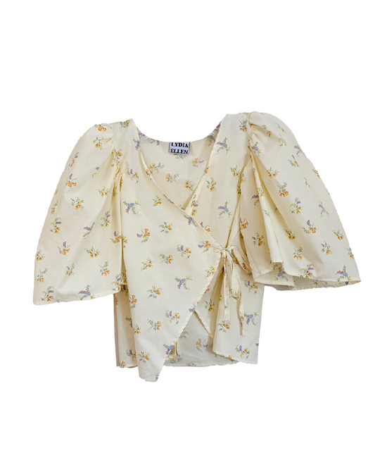 Irene Fitted Cross-Over Blouse