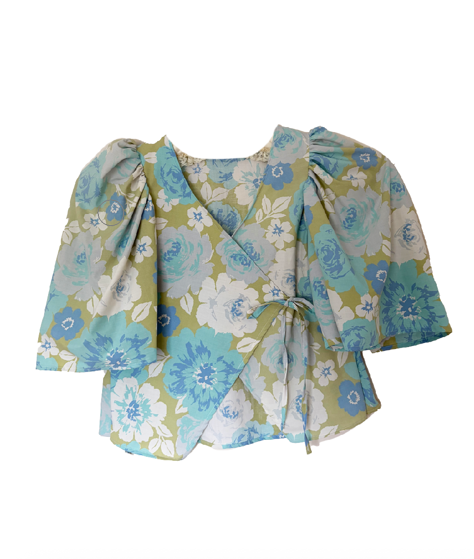 Camilla Fitted Cross-Over Blouse