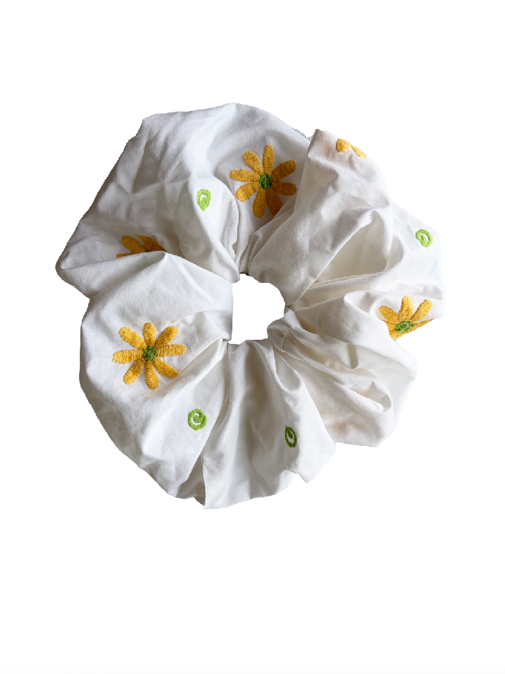 Embroidered Scrunchie